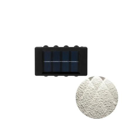 1pc 2/4/6/8/10/12LEDs Solar LED Wall Lights, Outdoor Wall Lamp For