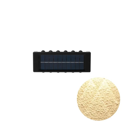 1pc 2/4/6/8/10/12LEDs Solar LED Wall Lights, Outdoor Wall Lamp For