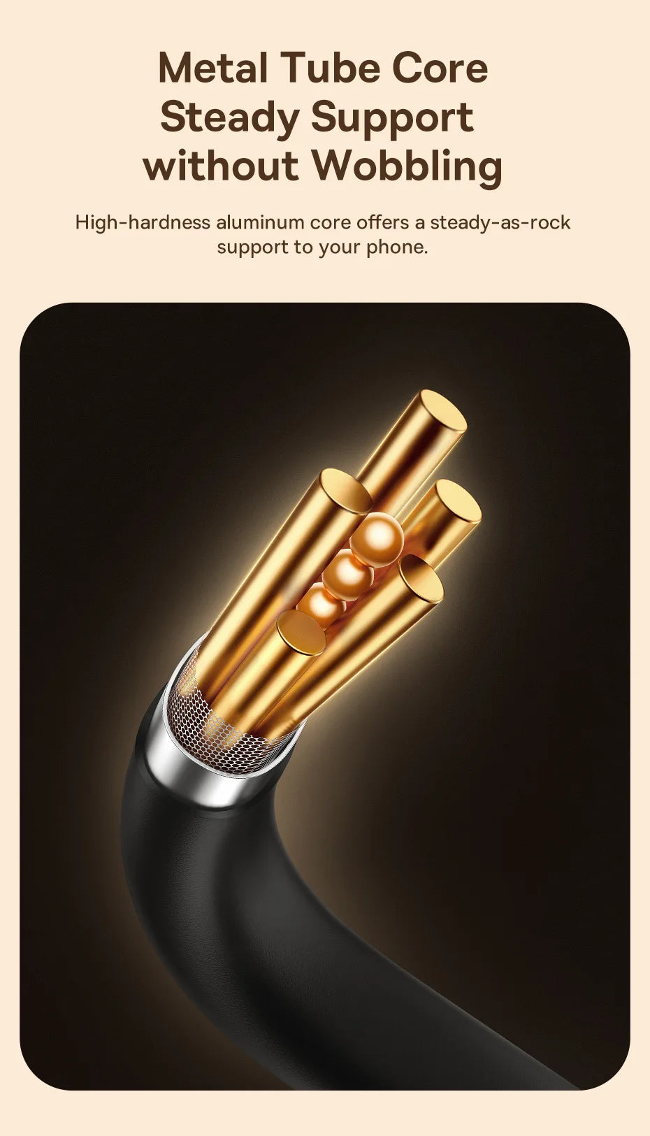 Baseus Flexible Phone Holder Universal Neck Hanging Neck Lazy Cell Phone Desk Mount Bracket for iPhone 17 Air 16 Pro Max Stand